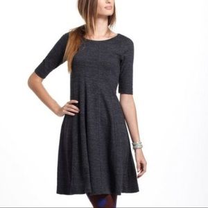 Ganni Gray Swing Midi Dress